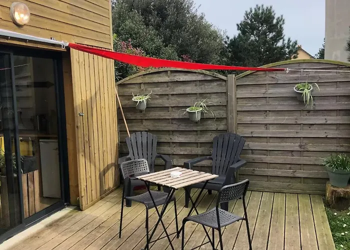 Alpehytte Le Petit De La - Terrasse & Jardinet Portbail